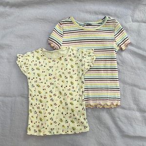 Two toddler ribbed tshirts Zara Old Navy